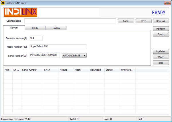 Indilinx MP Tool(Indilinx硬盘开卡工具) v0.0.0.1官方版